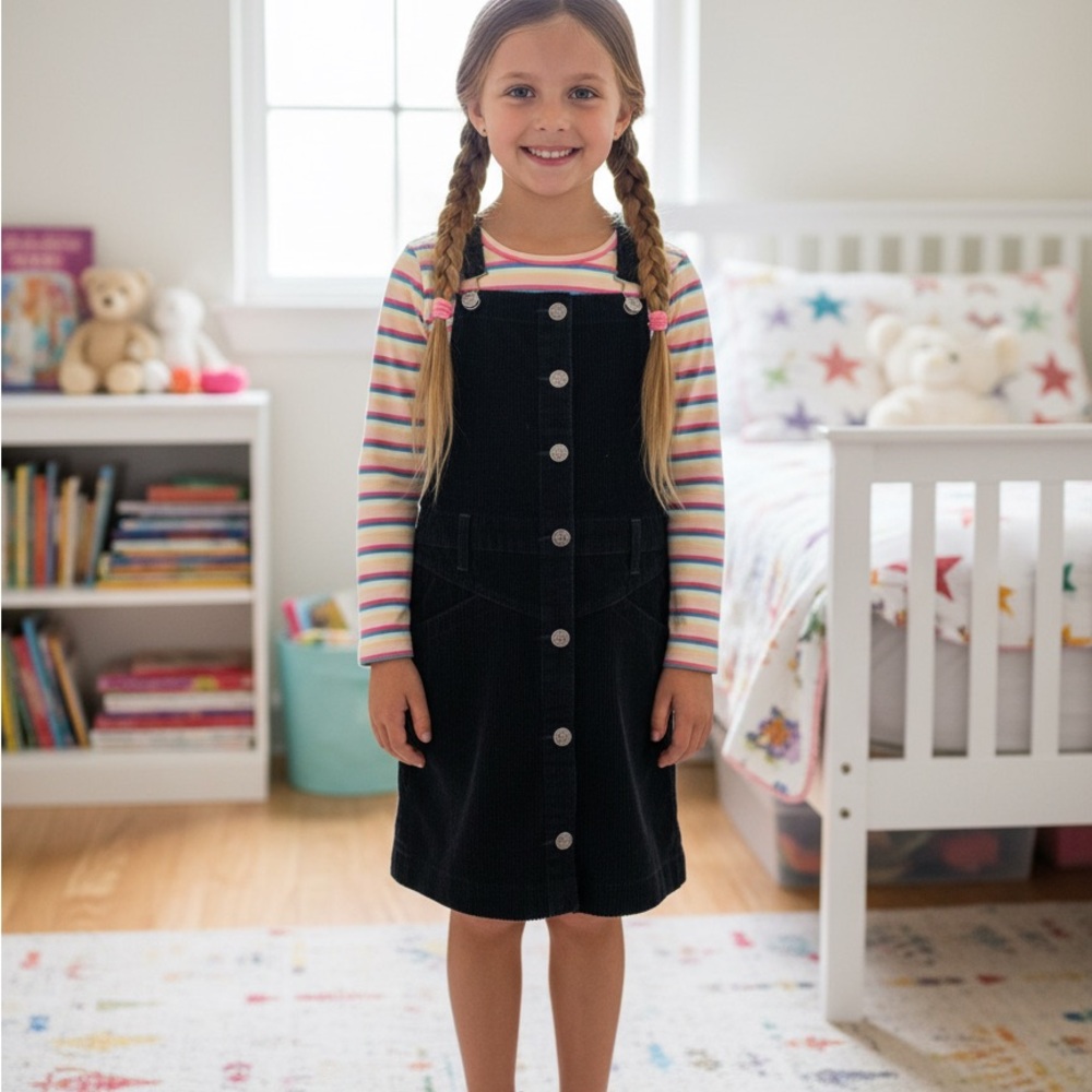 GAP Black Corduroy Kids Dress